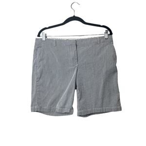 Tommy Hilfiger Womens Shorts Railroad Stripe Seersucker Texture 12